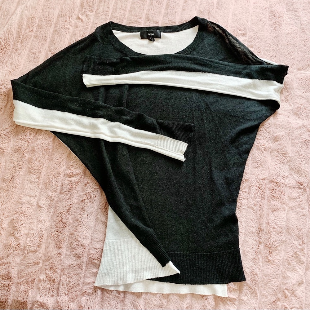 Color block long sleeve shirt